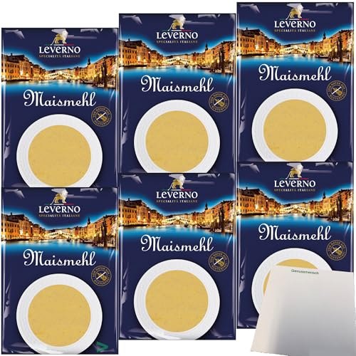 Leverno Maismehl 6er Pack (6x1000g Packung) + usy Block von usy