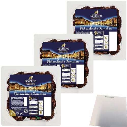 usy Bundle für Leverno getrocknete Tomaten 3er Pack (3x150g Packung) + usy Block von usy