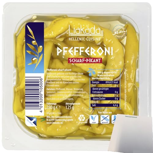 Liakada Pfefferoni Scharf-Pikant (125g Packung) + usy Block von usy
