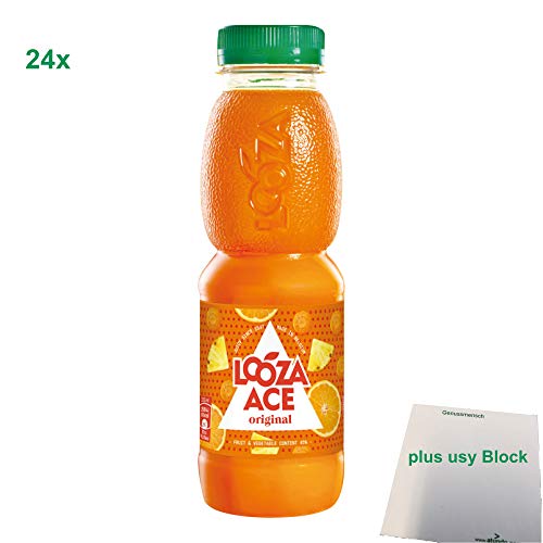 Looza ACE Original PET 24 x 330 ml Flasche (ACE-Saft) + usy Block von usy