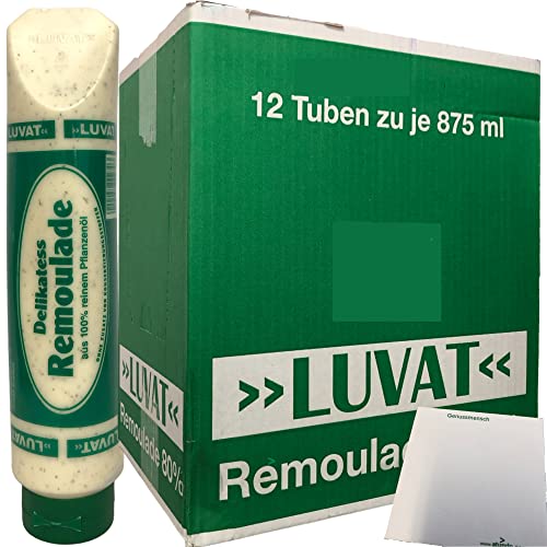 Luvat Delikatess Remoulade 12er Pack (12x875ml Tube) + usy Block von usy