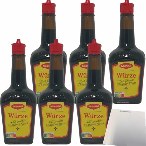 usy Bundle für Maggi Würze flüssig das gewisse Tröpfchen etwas 6er Pack (6x250g) + usy Block von usy