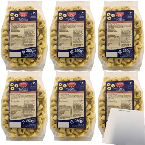 Mamma Lucia Tortellini mit Fleischfüllung 6er Pack (6x250g Packung) + usy Block von usy