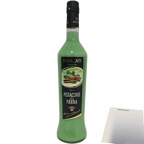 Marcati-Pistazien-Panna Italienischer Sahnelikör aus Pistazien 17% vol. (0,5 Liter Flasche) + usy Block von usy
