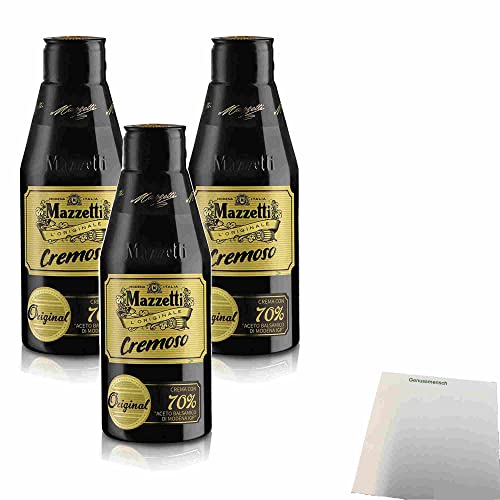 Mazzetti Balsamico Cremoso 3er Pack (3x215ml Flasche) + usy Block von usy