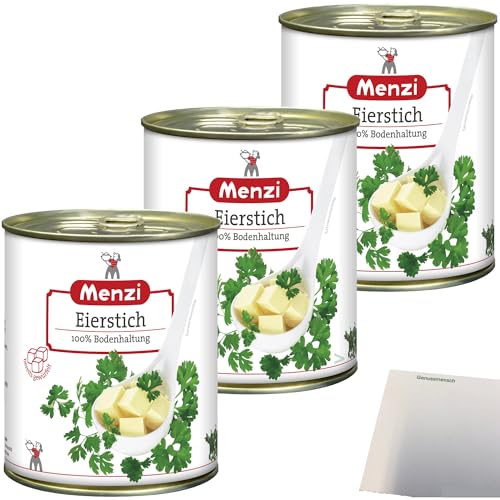 Menzi Eierstich Gewürfelt 3er Pack (3x800g Dose) + usy Block von usy