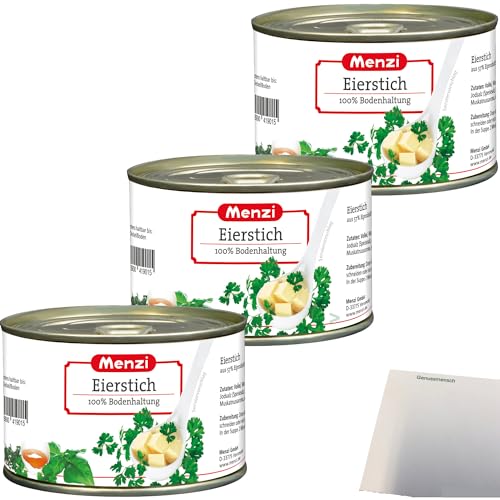 Menzi Eierstich aus 100% Bodenhaltung 3er Pack (3x400g Dose) + usy Block von usy