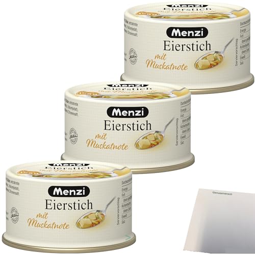 Menzi Eierstich mit Muskatnote 3er Pack (3x125g Dose) + usy Block von usy