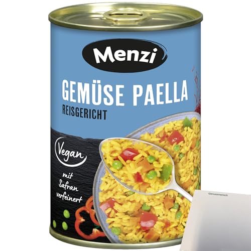 Menzi Gemüse Paella Reisgericht (400g Dose) + usy Block von usy