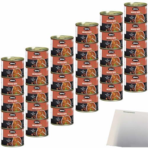 Menzi Gulasch Suppe Ungarisch 6er Pack (30x200ml Dose) + usy Block von usy