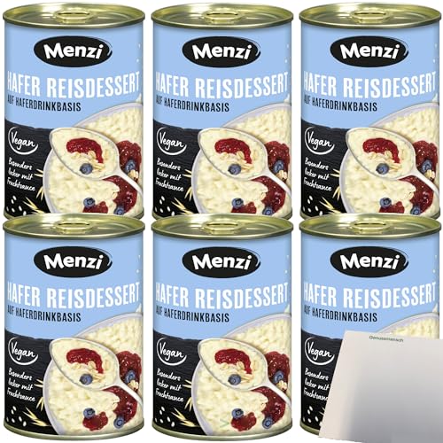 Menzi Hafer Reisdessert auf Haferdrinkbasis 6er Pack (6x400g Dose) + usy Block von usy