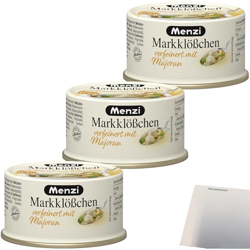 Menzi Markklößchen verfeinert mit Majoran 3er Pack (3x125g Dose) + usy Block von usy