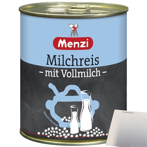 Menzi Milchreis mit Vollmich (800g Dose) + usy Block von usy