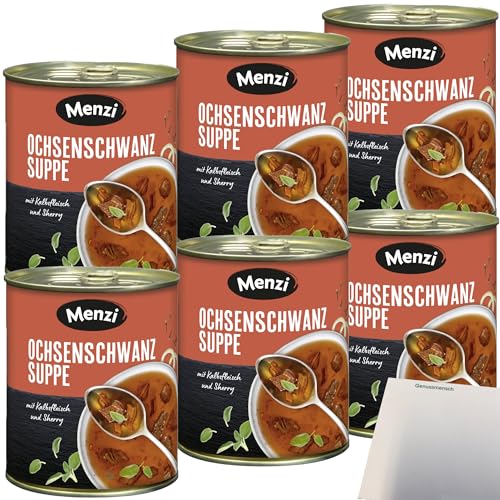Menzi Ochsenschwanz Suppe 6er Pack (6x800ml Dose) + usy Block von usy
