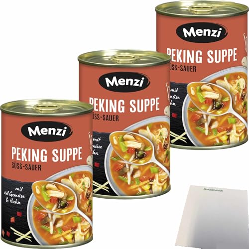 Menzi Peking Suppe 3er Pack (3x400ml Dose) + usy Block von usy