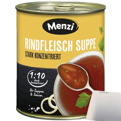 Menzi Rindfleisch Suppe stark konzentriert 1:10 (800g Dose) + usy Block von usy