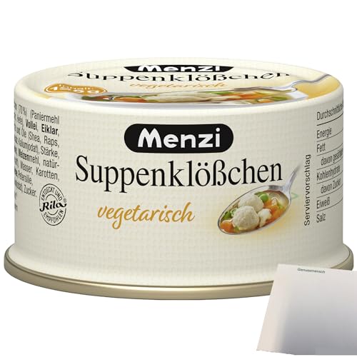 Menzi Suppenklößchen herzhaft mit leichter Einote (125g Dose) + usy Block von usy