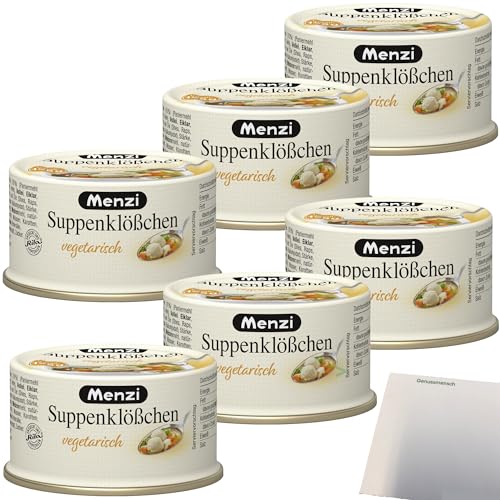 Menzi Suppenklößchen herzhaft mit leichter Einote 6er Pack (6x125g Dose) + usy Block von usy