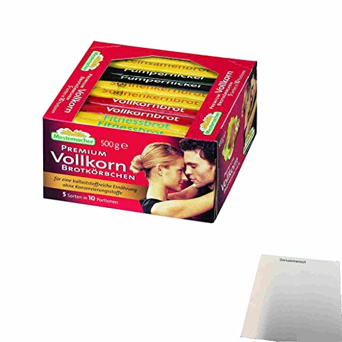 usy Bundle für Mestemacher Premium Vollkorn Brotkörbchen (500g Packung) + usy Block von usy