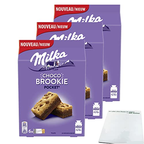 Milka Choco Brookie 3er Pack (3x152g Packung) + usy Block von usy