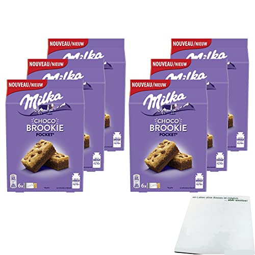 Milka Choco Brookie 6er Pack (6x152g Packung) + usy Block von usy