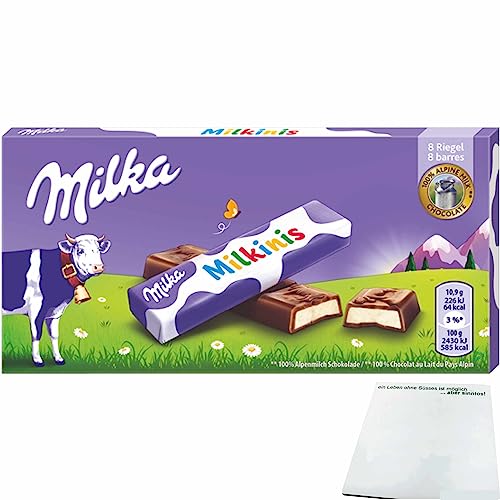 Milka Milkinis Riegel (87,5g Packung) + usy Block von usy