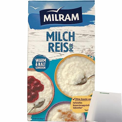 Milram Milchreis pur warum und kalt zu genießen (1kg Packung) + usy Block von usy