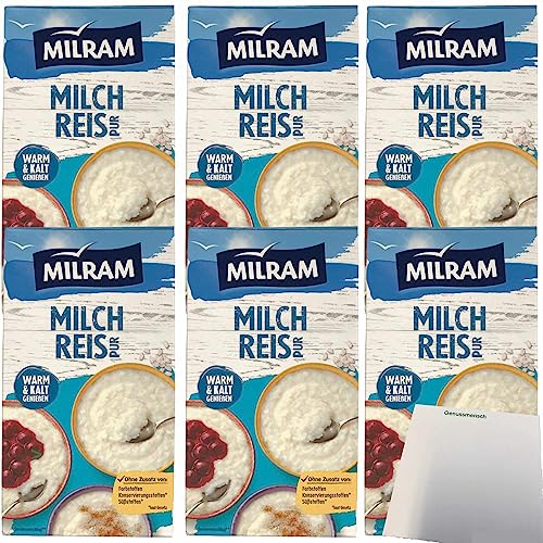 Milram Milchreis pur warum und kalt zu genießen 6er Pack (6x1kg Packung) + usy Block von usy