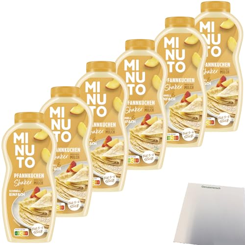 Minuto Shaker Pfannkuchen Mischung einfach und schnell 6er Pack (6x205g Shaker) + usy block von usy