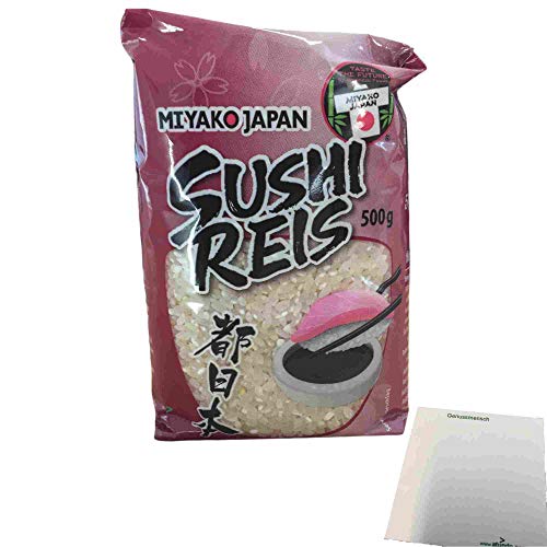 Miyako Japan Sushi Reis (500g Beutel) + usy Block von usy