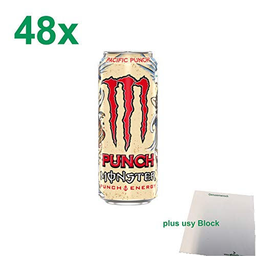 Monster Energy Pacific Punch XL Pack (48x500ml Dose) + usy Block von usy