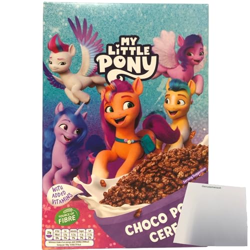 usy Bundle für My Little Pony Choco Pops Schokoladen-Frühstückscerealien (375g Packung) + usy Block von usy