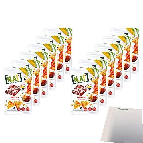 N.A.! Tortilla Pops Sweet Chili (12x80g Packung) + usy Block von usy