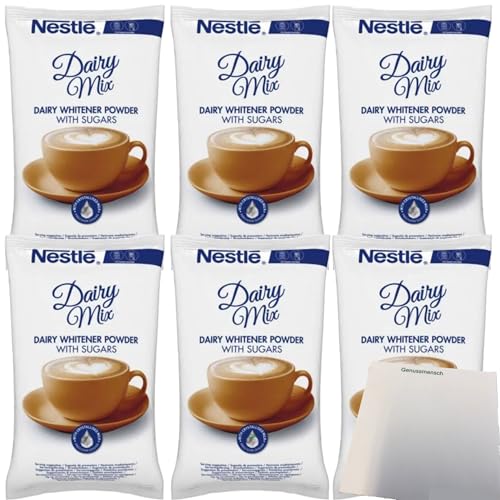 Nestle Kaffeeweißer Dairy Mix mit Zucker Cappuccino Topping 6er Pack (6x900g Packung) + usy Block von usy