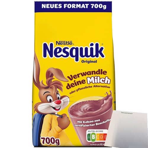 Nestle Nesquik Kakaopulver Originalbeutel (700g Packung) + usy Block von usy
