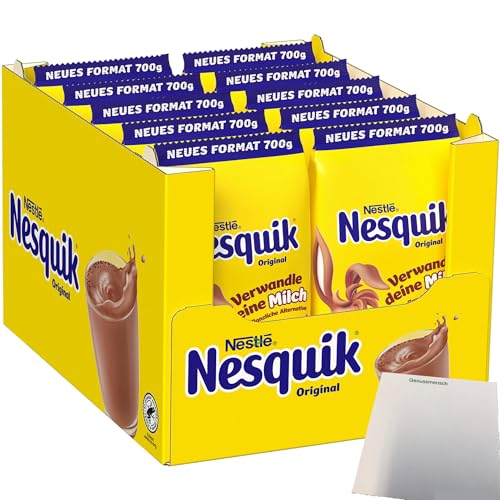 Nestle Nesquik Kakaopulver Originalbeutel VPE (10X700g Packung) + usy Block von usy