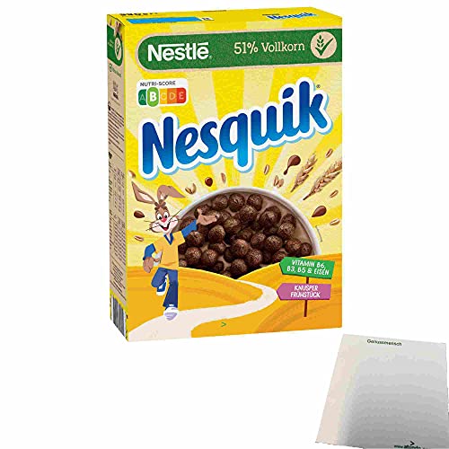 Nestlé Nesquik Knusper-Frühstück Cerealien (330g Packung) + usy Block von usy