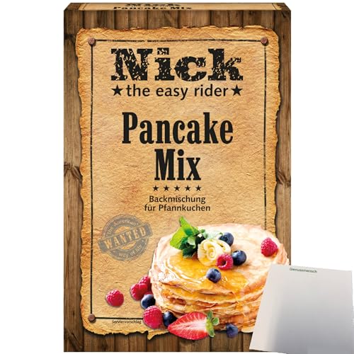 Nick Pancake Mix Backmischung für Pfannkuchen (400g Packung) + usy Block von usy