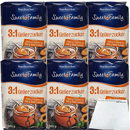 Nordzucker Gelierzucker 3zu1 6er Pack (6x500g Packung) + usy Block von usy