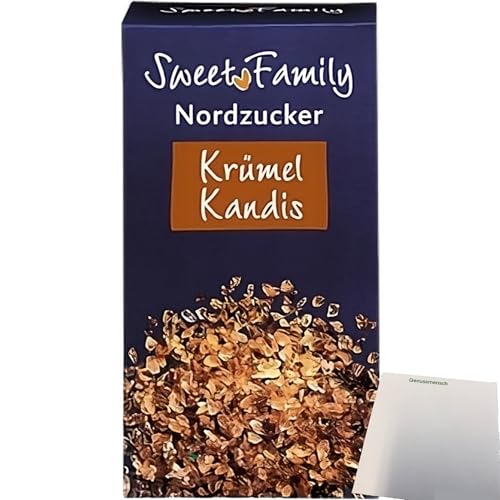 Nordzucker Krümel Kandis braun mit angenehmer Karamellnote (500g Packung) + usy Block von usy