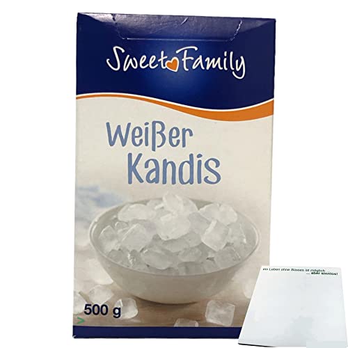 Nordzucker Sweet Family Kandis Weiss Kandiszucker 500g + usy Block von usy