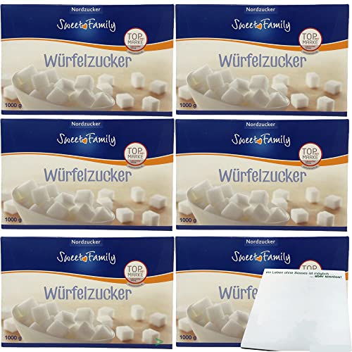 Nordzucker Sweet Family Würfelzucker 6er Pack (6x1kg) + usy Block von usy