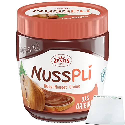 Nusspli Nuss-Nougat-Creme (400g Glas) + usy Block von usy