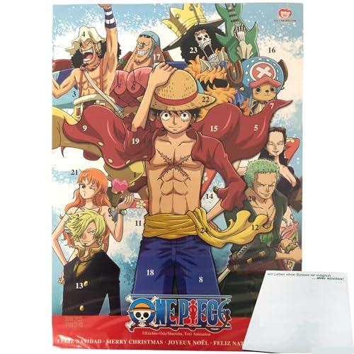 One Piece Adventskalender (65g Packung) + usy Block von usy
