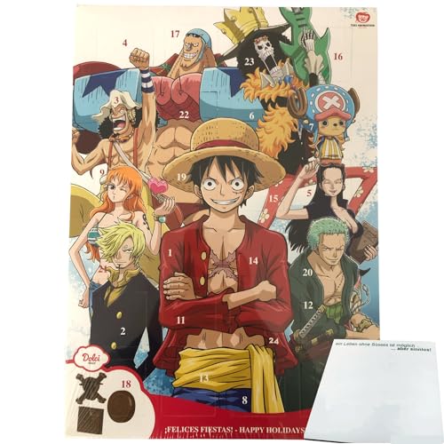 One Piece Adventskalender Premium XL (280g Packung) + usy Block von usy