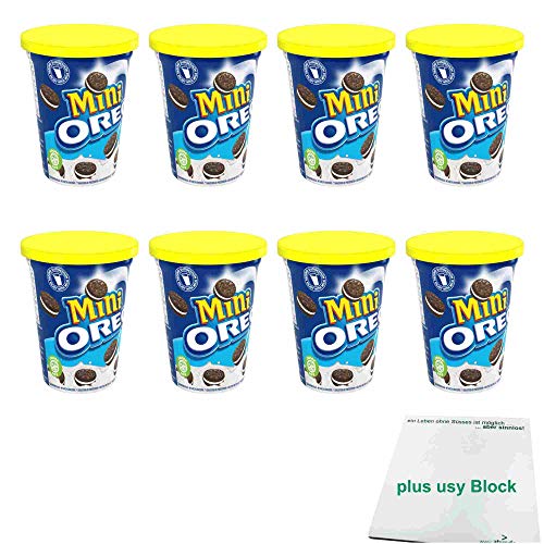 Oreo Minis Kekse 8er Pack (8x115g Becher) + usy Block von usy