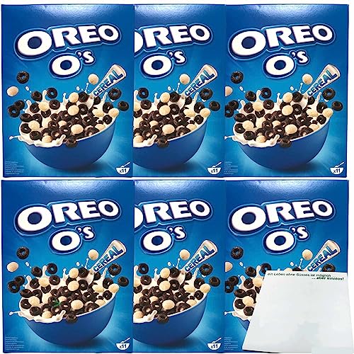 Oreo O's Cereal Knusperfrühstück 6er Pack (6x350g Packung) + usy Block von usy