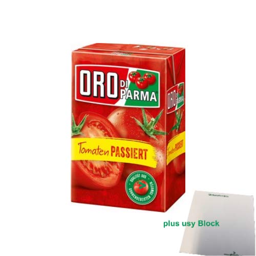 Oro Di Parma Tomaten passiert (400g Tetra Pak) + usy Block von usy