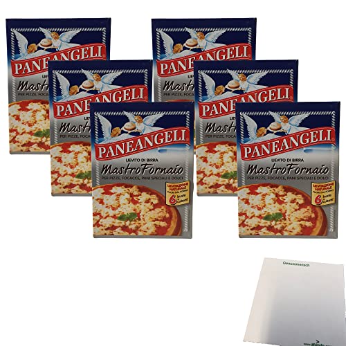 Paneangeli Lievito di Birra Mastro Fornaio 6er Pack (6x42g Packung Hefe für Pizza, Focaccia, etc.) + usy Block von usy