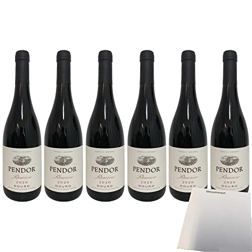 Pendor Reserva Douro Vinho Tinto 6er Pack (6x0,75l Flasche Rotwein) + usy Block von usy